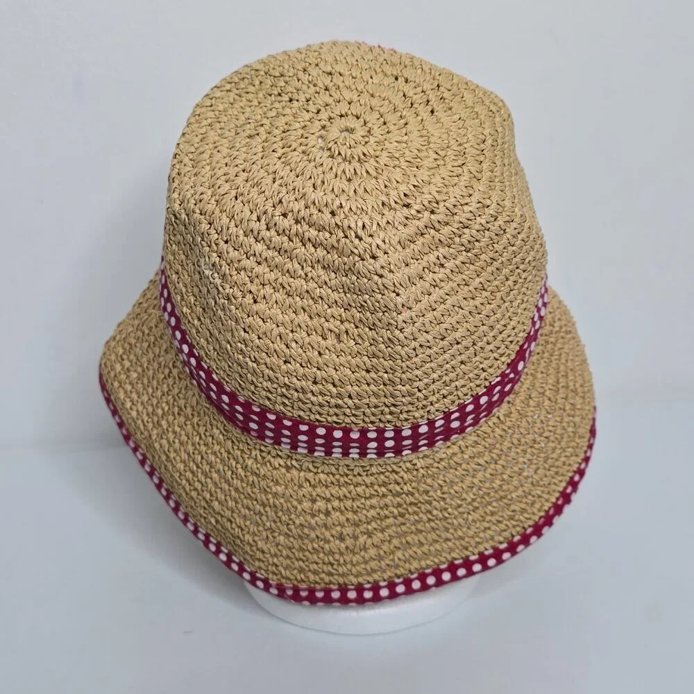Minnie Mouse Sun Garden Hat WDW Walt Disney World 56cm 100% Paper Vintage
